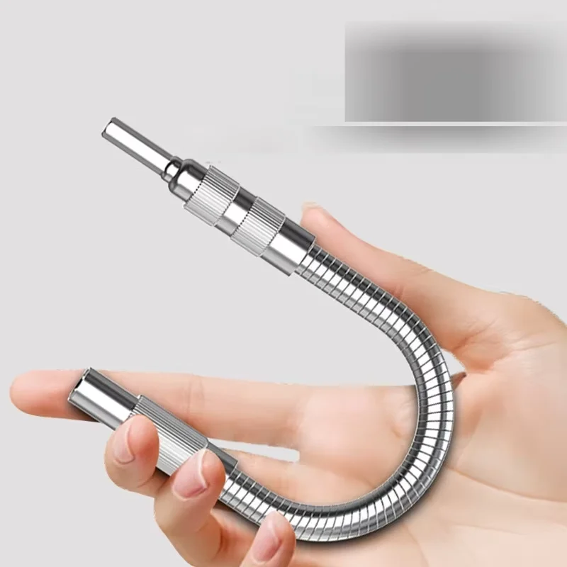 150/200/300mm 360° Turning Screwdriver Joint Electric Drill Corner Device Universal Flexible Shaft Connecting Rod Sleeve Tools