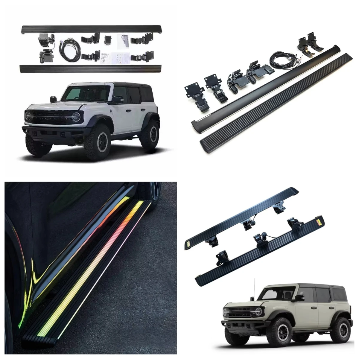 

STLF Car Step With Quick Release Mechanism For Fords Bronco Electric Pedal Welcome Step