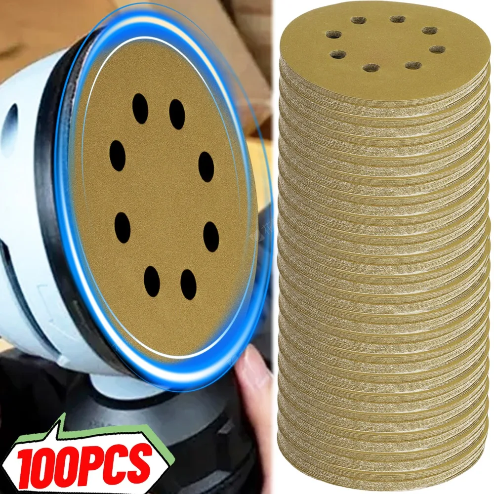 

8 Hole Round Sandpaper Universal Sanding Discs for Metal Wood Glass Orbital Sander Polishing Pads Home Abrasive Tools P60-P600