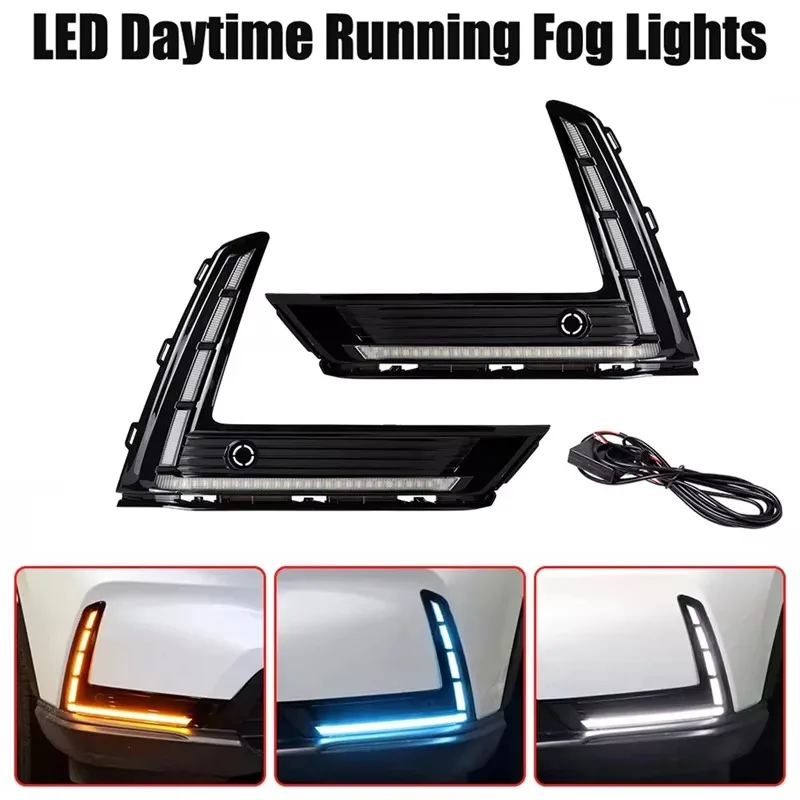 

LED Daytime Running Light DRL Fit for for Honda CRV CR-V 2023 Front Led Fog Light Turn signal Lamp Daylight Car Accessories