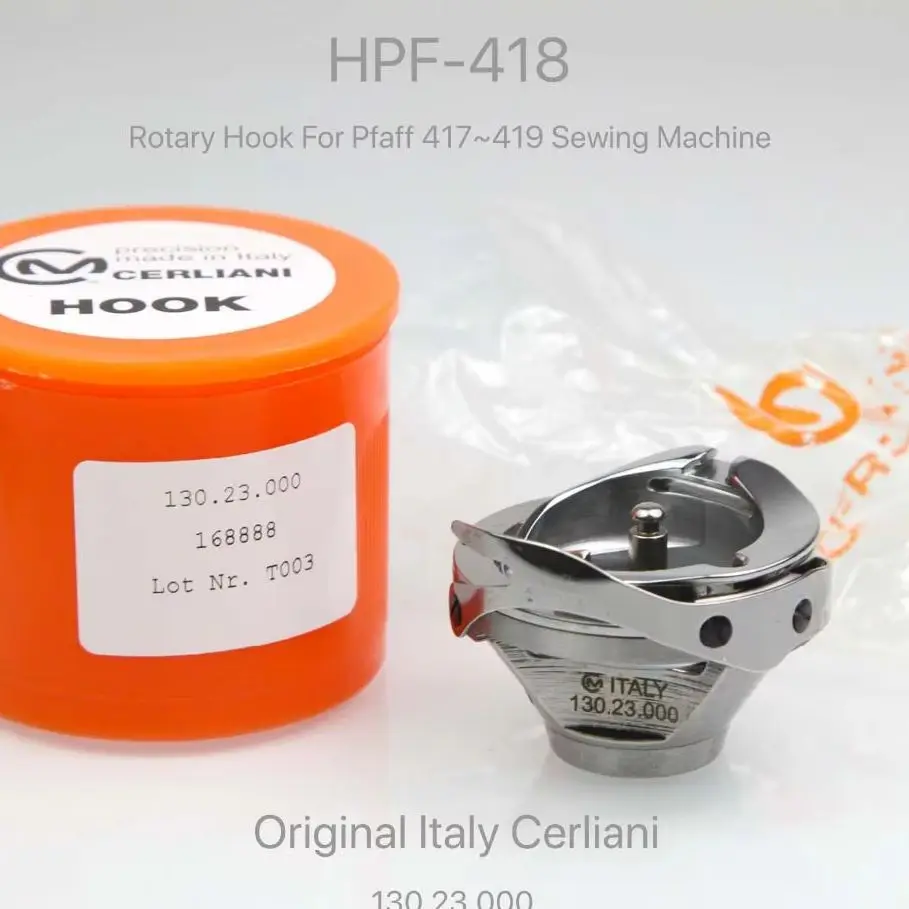 91-168888-91 HPF-418 Rotary Hook For Pfaff 417,418,419, 437, 439, 438 Sewing Machine Italy Cerliani Hook 130.23.000