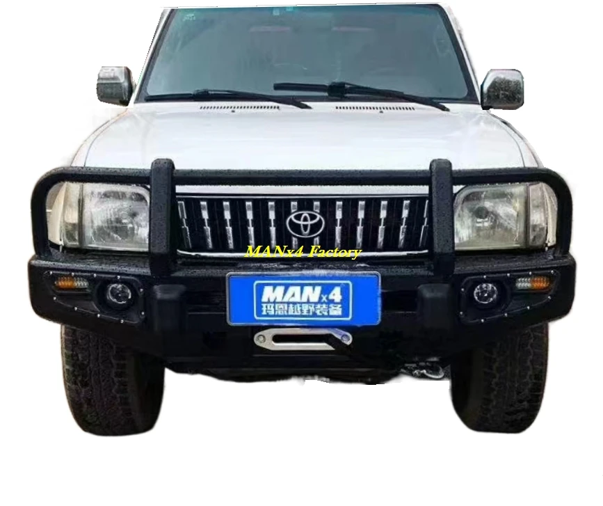 

MANx4 4wd Steel Front Bumper Bull Bar Nudge Bar for Land Cruiser Lc90 Fj90