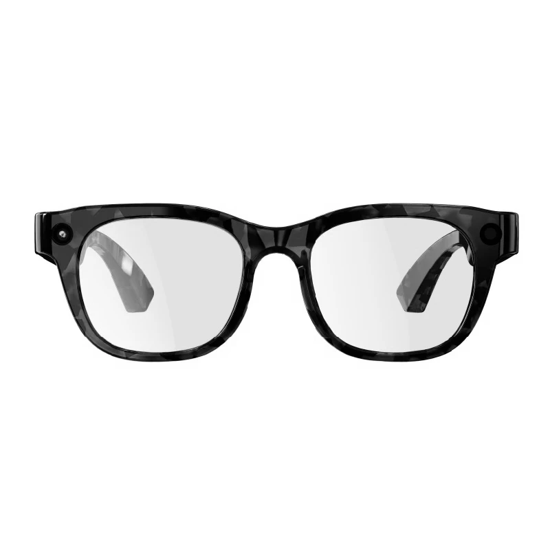 1300W Pixel Metal Frame Smart Glasses IPX5 Waterproof Magnetic Charging Photo Video Language Translation Eyewear