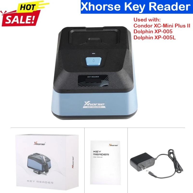 

Xhorse Key Reader Лезвие скиммера Идентификационное устройство для фиксации ключей, используемое с Condor XC-Mini Plus II Dolphin XP-005 XP-005L