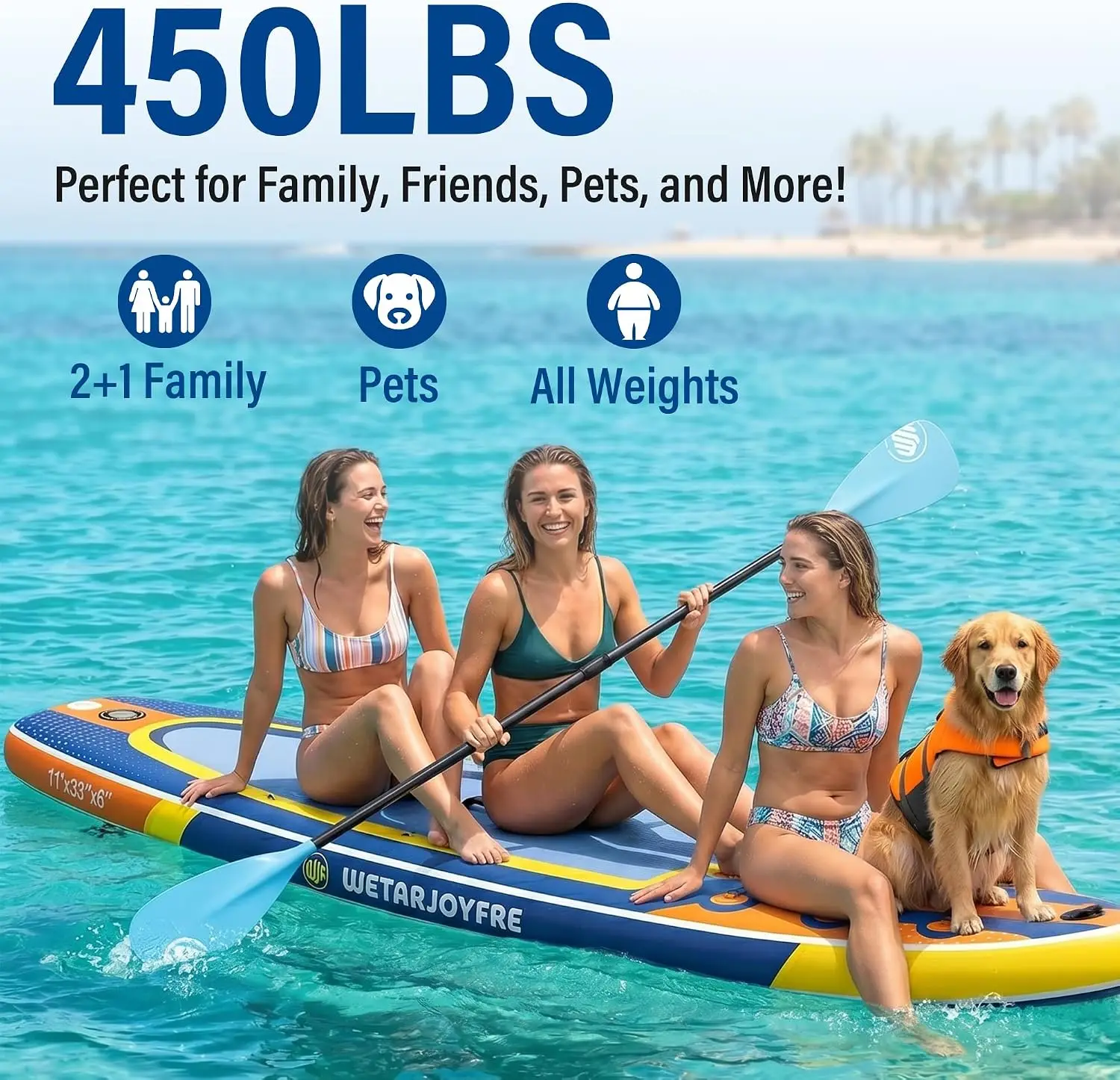 Inflatable Stand Up Paddle Board, 11' x 33