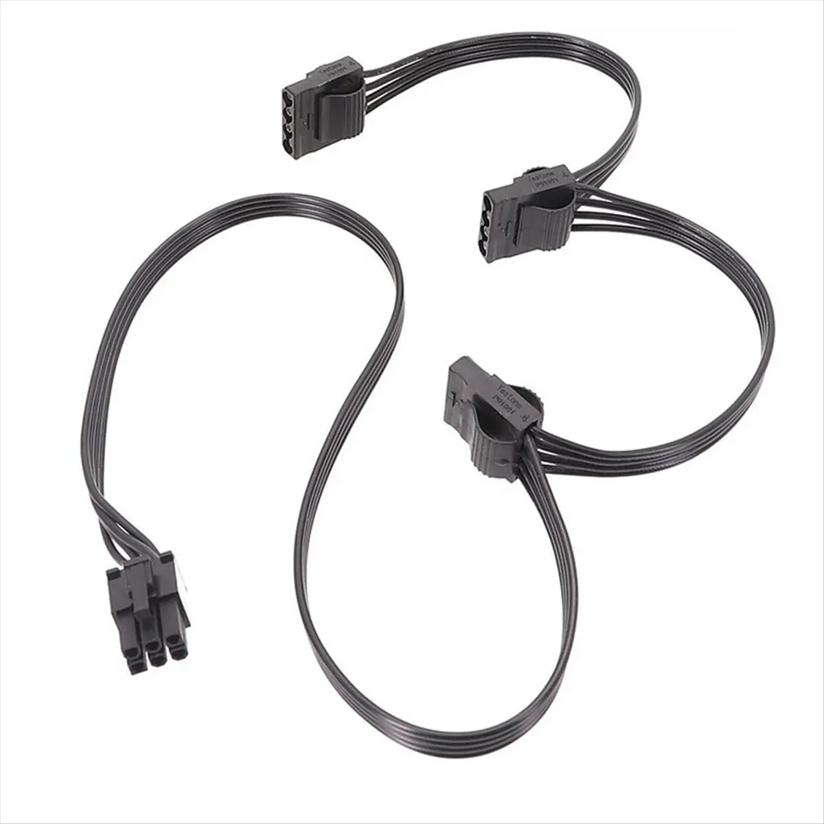 ABGZ PCIe 6Pin Male to 3 IDE Power Supply Cable for X-1050XM2 X-1250XM2 X-Series - X-650 KM3 X-750 KM3 X-850 KM3 PSU