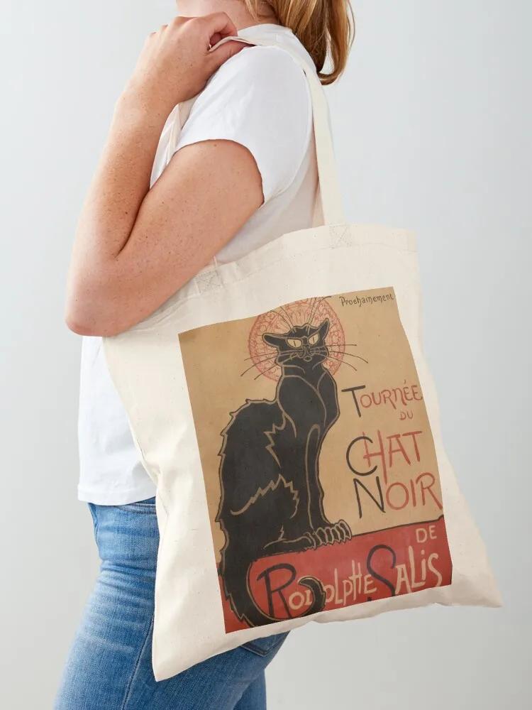 Theophile Steinlen's Tournee du Chat Noir de Rodolphe Salis Tote Bag Cloth bags hand bag ladies Canvas Tote Bag