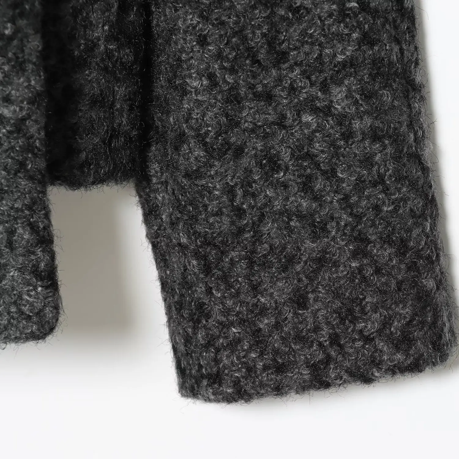 JNLEAOG Faionable ort cercle manteau en laine pour les femmes automne nouveau Sle rue Sle Long Sve Polyester Fiber polyvalent