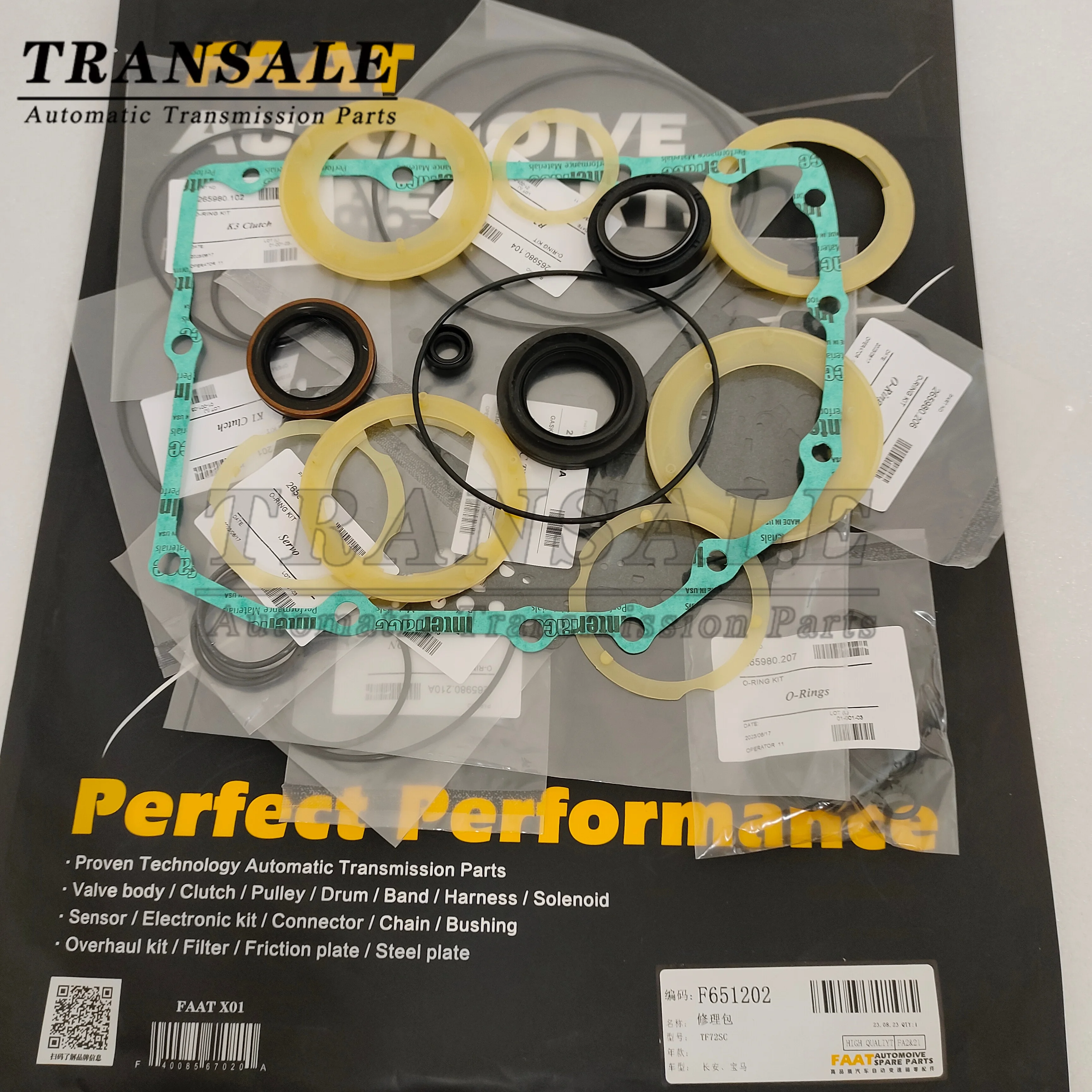 

6-Speed Automatic Transmission Rebuild Kit TF71SC TF72SC AWF6F25 Seal Gasket For Peugeot, BMW, MINI