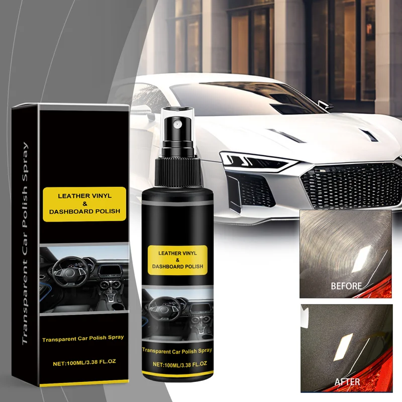 

Car Care Scratch Repair & Polish Spray 100ml Protective Interior Cleaner Interior Detailer Spray Total Car Interior Cleaner