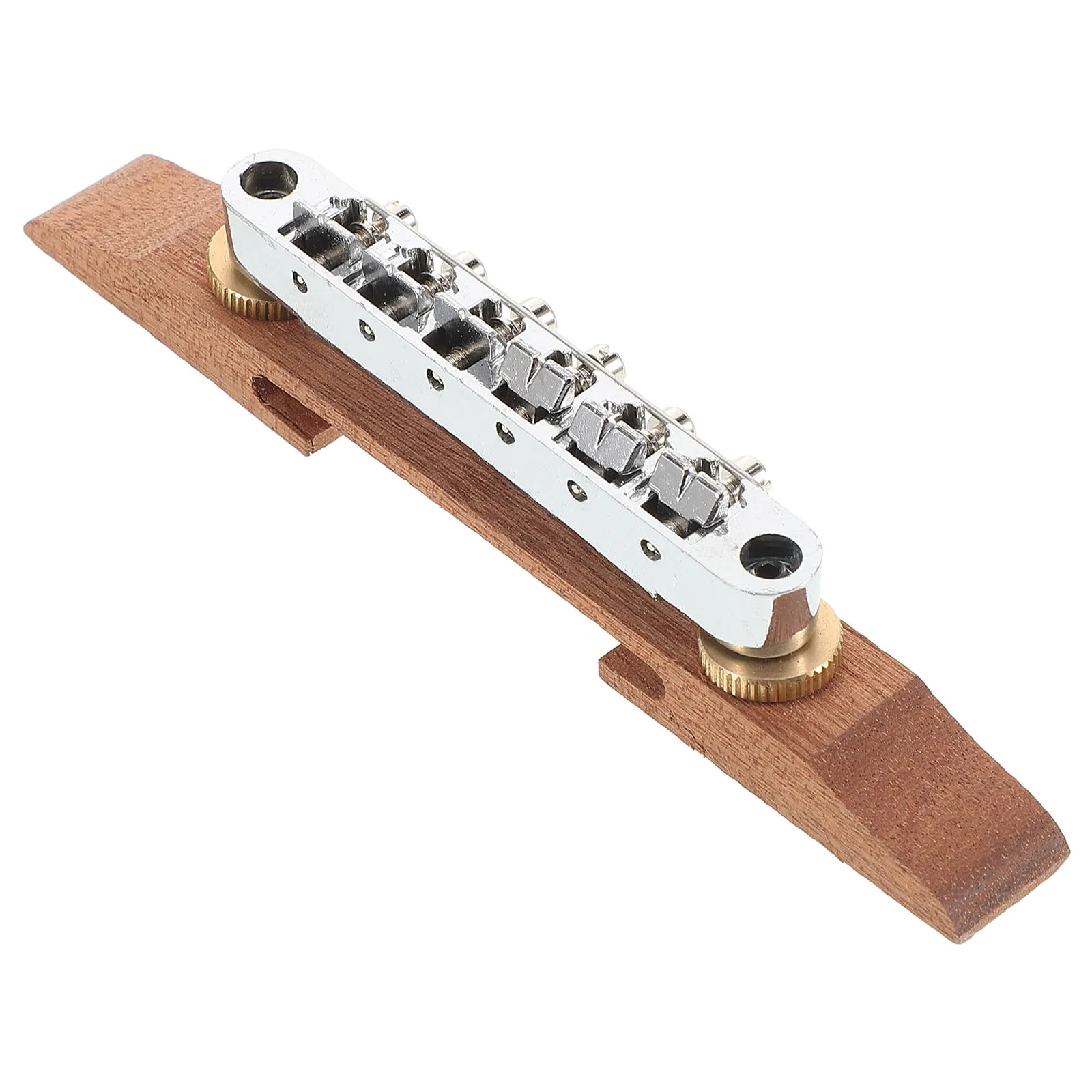 

Electric Guitar Bridge Roller Light Brown Striped Bass Acoustic Saddle Replacement Precision Installation Compatibility Zinc