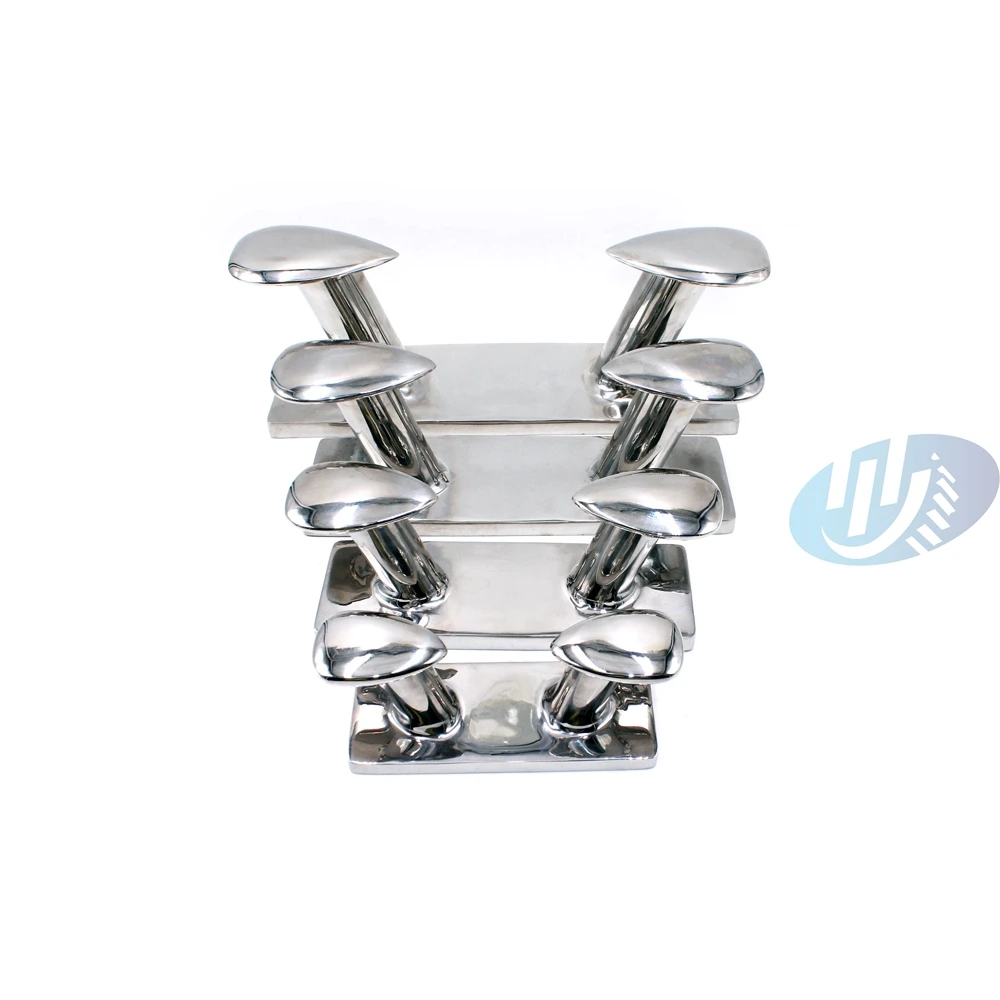 Boat Accessories 316 Stainless Steel Mooring Cleat Marine Double Cross Boat Dock Bitt Bollard