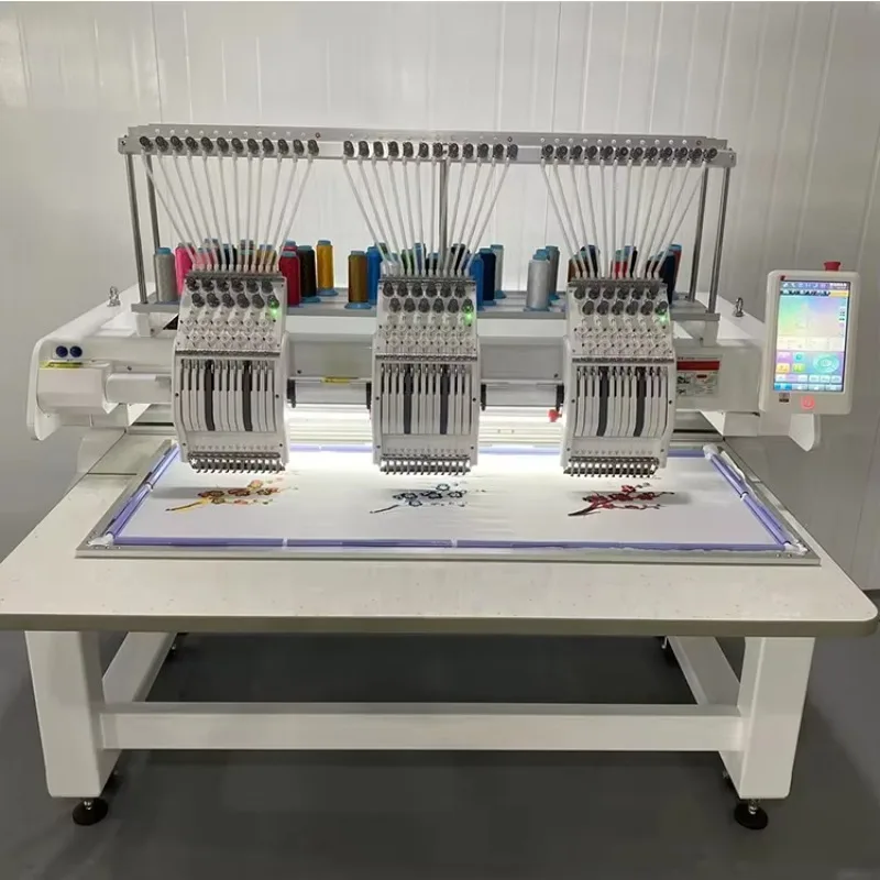Automatic Embroidery Machine Industrial Textile Equipment for Clothing Decoration and Logo Applications