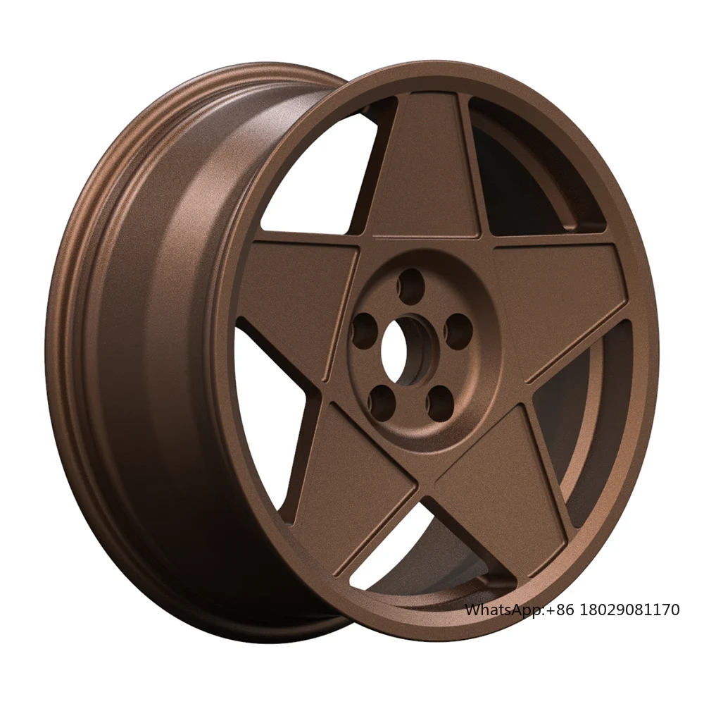 Custom Five Star Shaped Bronze Forged 1 Piece Wheels 18 Inch 5x110 Forged Alloy Wheels Rims for Alfa Romeo