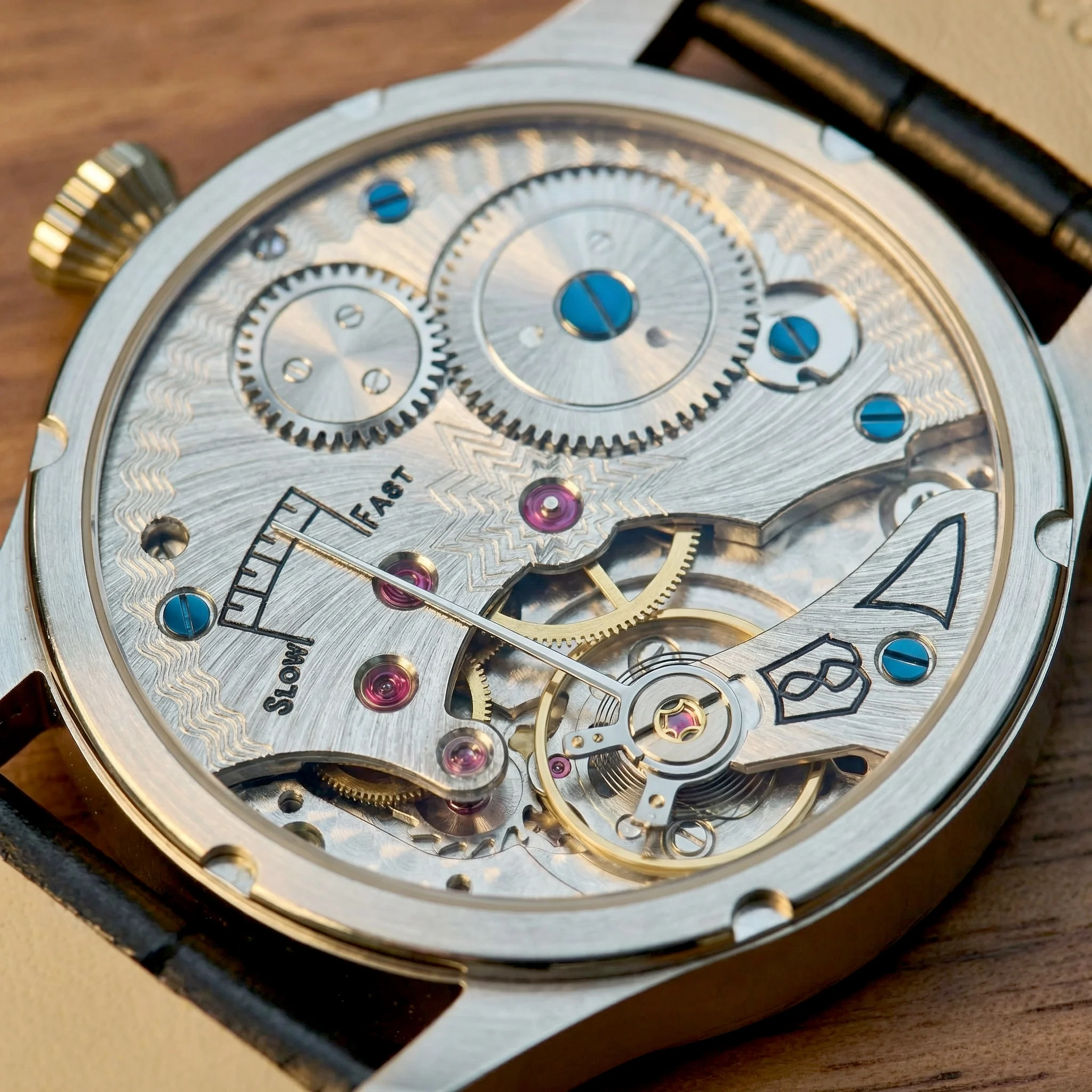 CORGEUT 42mm Herrenuhr mit individuellem Logo, ST3621 Handaufzug, mechanisches Uhrwerk, grünes MOP-Zifferblatt, Saphirglas, luxuriöse personalisierte Armbanduhr – Detail 8
