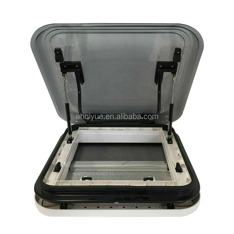 كوة زجاجية أكريليك بطبقة مزدوجة عالية الجودة مع أضواء LED قافلة RV تخييم 500x500 مللي متر