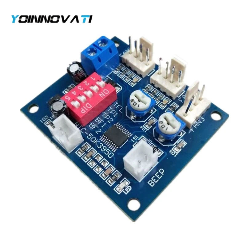 YT 1pcs DC 12V 5A PWM PC CPU Fan Temperature Control Speed Controller Board Speed Controller Temperature Probe Buzzle