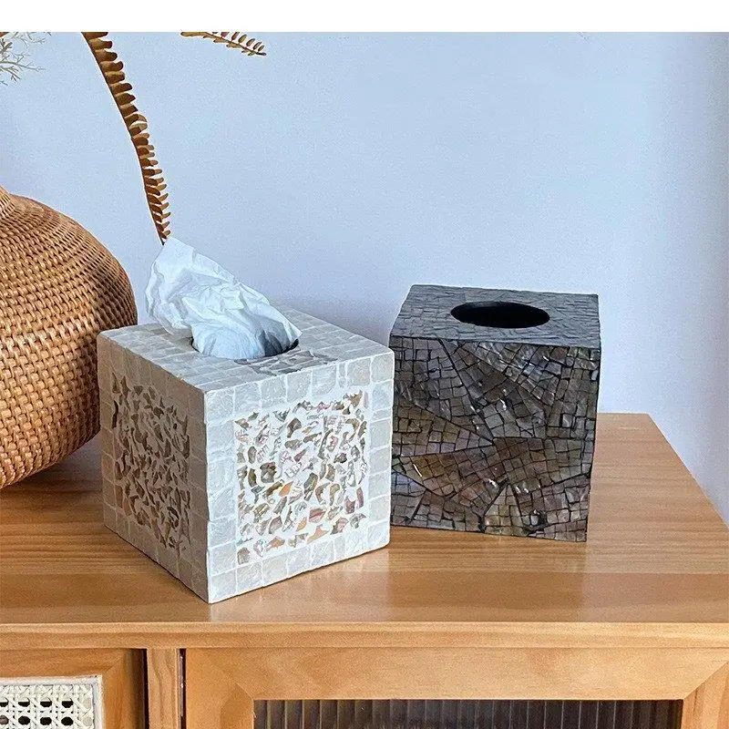 

Square Tissue Box Napkin Boxes Organizer Paper Towel Holder Storage Crafts