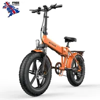 Yunyi US UK STOCK Duty Free ENGWE EP-2 PRO 20 Inch Fat Tire Folding Electric Moped Bike 48V 750W 55KM/H Bicycle Electric Bike Eu