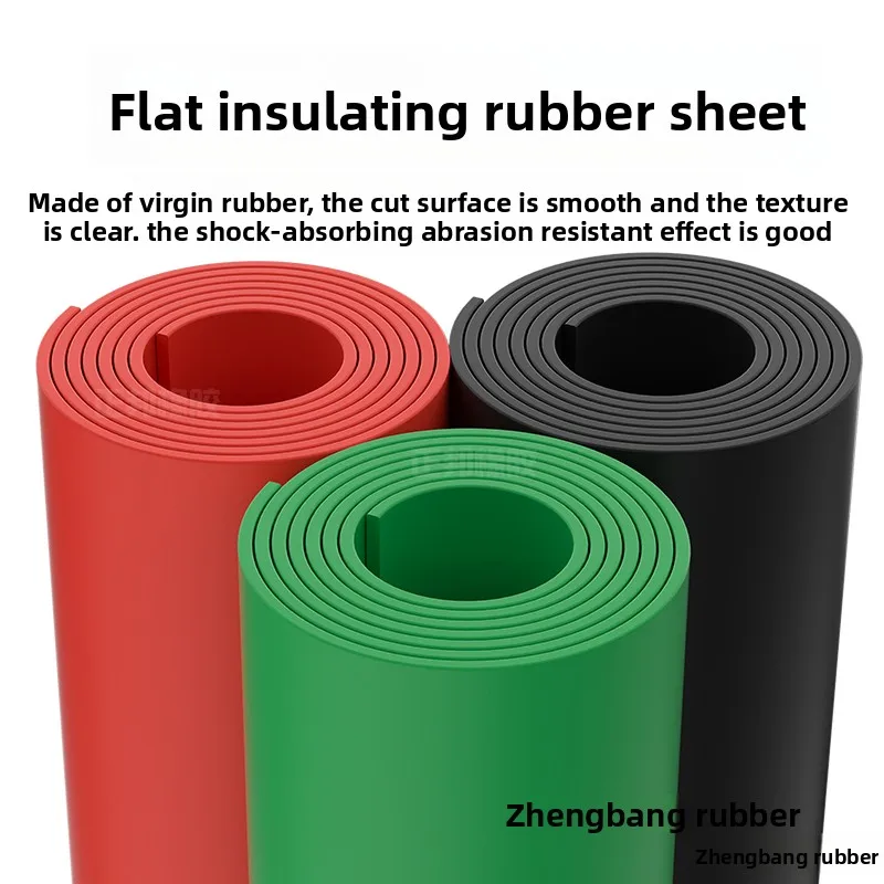 

High Voltage Insulation Mat Anti Slip Wear Resistant Waterproof Rubber Pad for Power Distribution Room