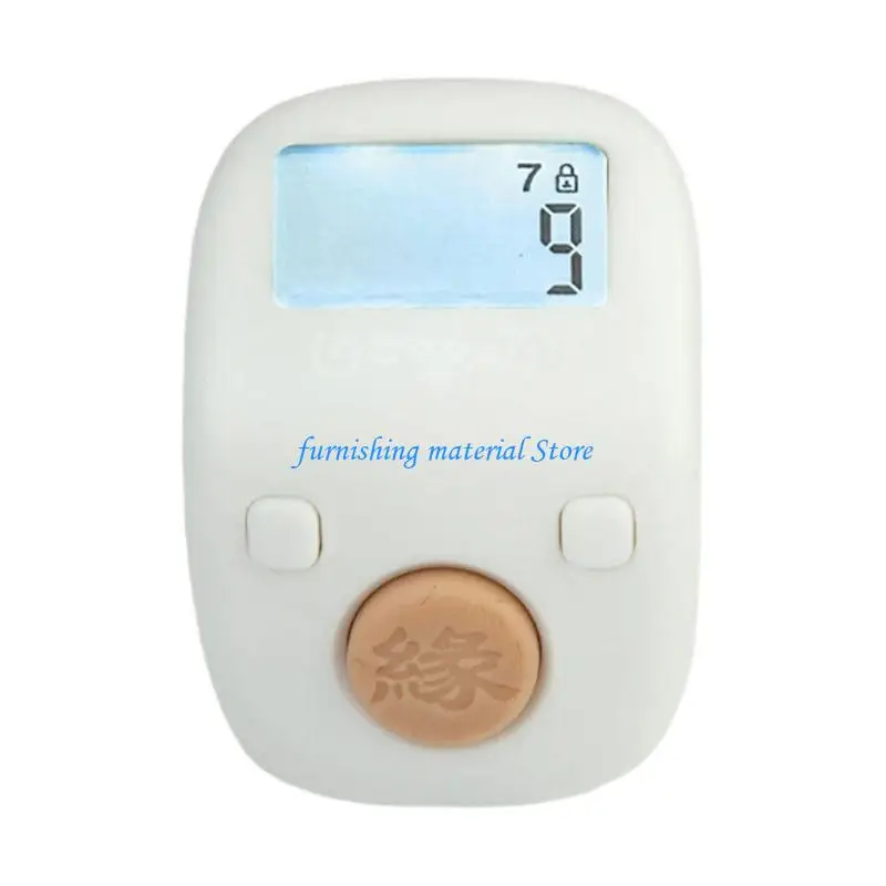 Y5GD 7 Channel Tap Counter Digital Counting Rings Rechargeable Battery For Daily Use Zikr Counter LED Display 999999 Count