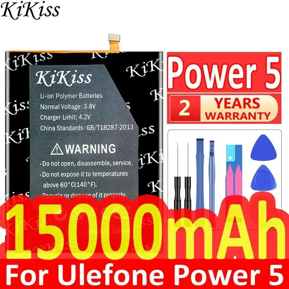 

Mobile Phone Battery Premium Replacement For Ulefone Power 5 Power5 High Compatibility 15000Mah