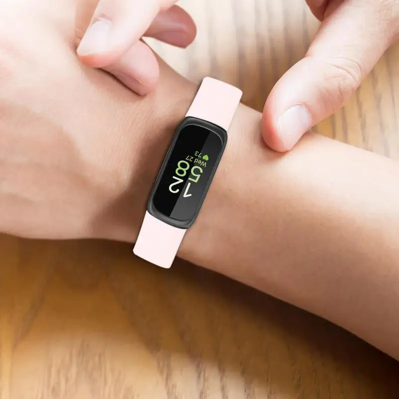 Fitbit Inspire 3 용 손목 스트랩 Fitbit Inspire 3 용 TPE 소프트 밴드 시계 액세서리, 스마트 워치 스트랩 교체 밴드