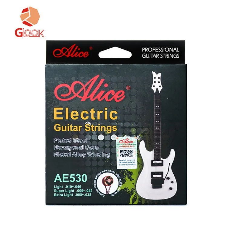

Alice Electric Guitar Strings Nickel Plated Set Strings 1-6 Strings Rust Proof 010/008 Musical Instrument Accessories