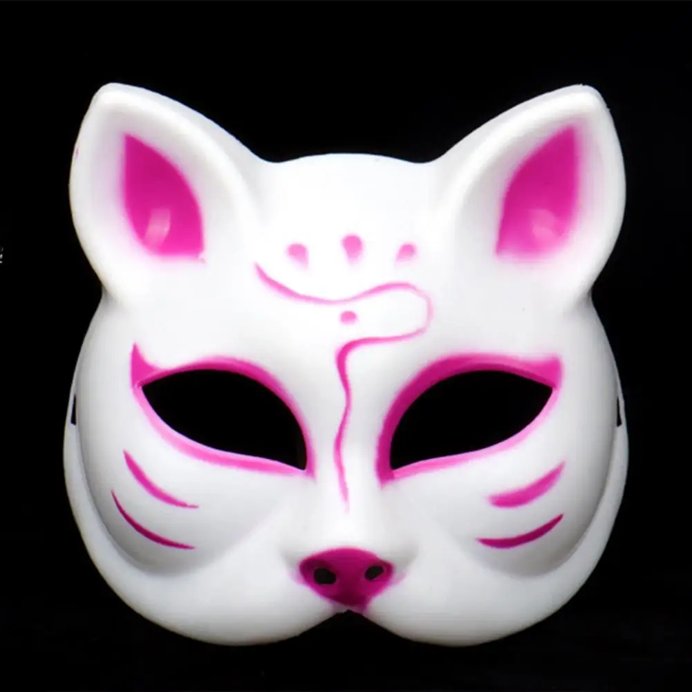 Cat Costume Fox Facial Cartoon Halloween Adorable Fox Face Water Proof Masquerade Man Props Halloween Cosplay Dance Face Cover