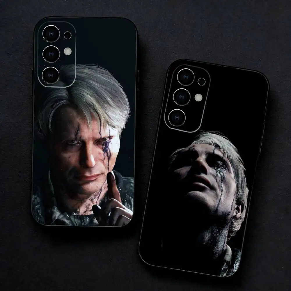 Death S-Stranding 2 On The B-Beach Phone Case For Samsung S25,24,23,22,30,21,10,9,Ultra,Plus,FE 5G Black Soft Case