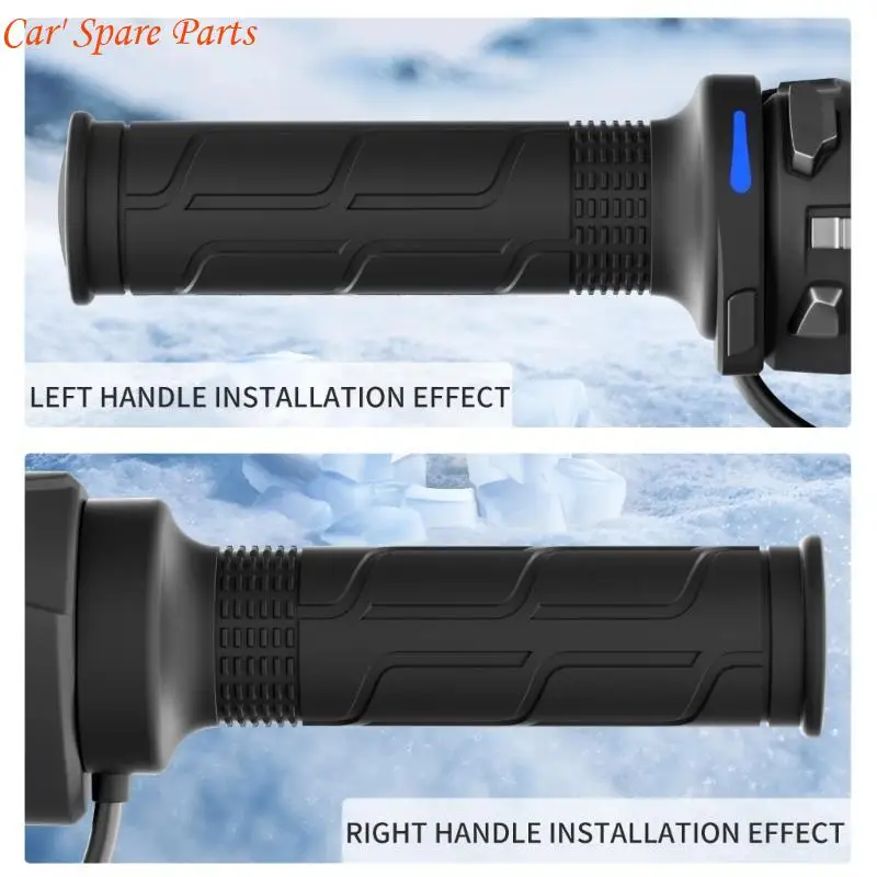 

Y4UA 6 Speed Adjustable Heated Grips Enhanced Heating Efficiency For Motorcycles Use