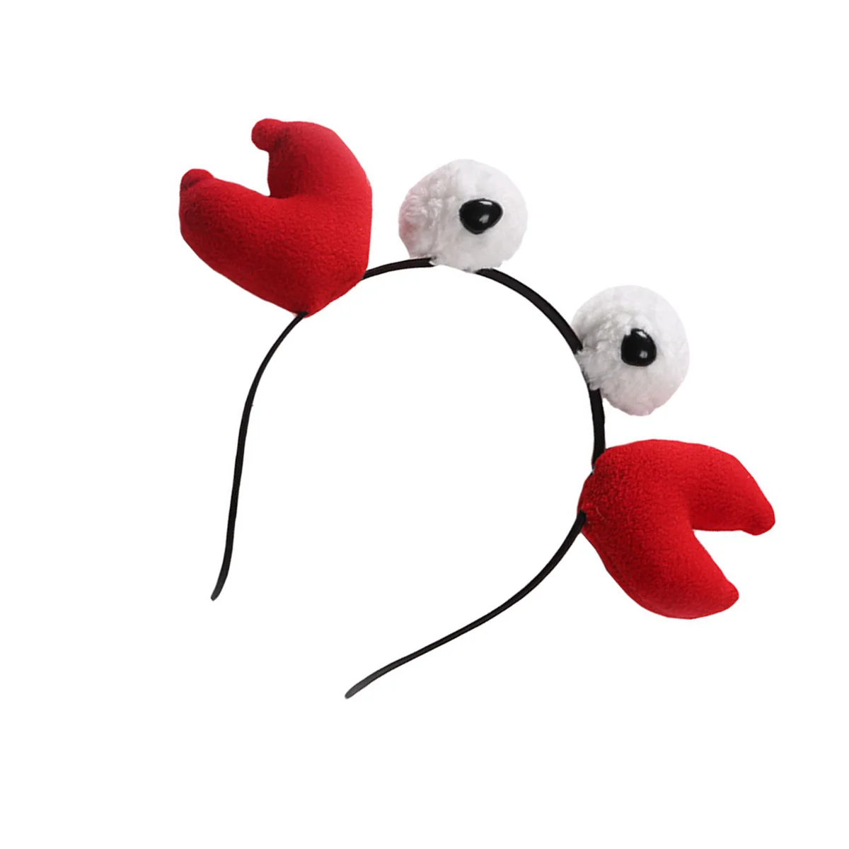 Festive Crab Shaped Novelty Christmas Artificial Headband Hair Band Headpiece for Girl Women Carnival Party Favors(Red)