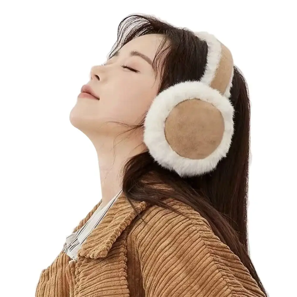 Soft Suede Plush Earmuffs Folding Ear Cap Winter Earmuffs Earflap Keep Warmer Foldable Ear Cover Female Apparel Accessories