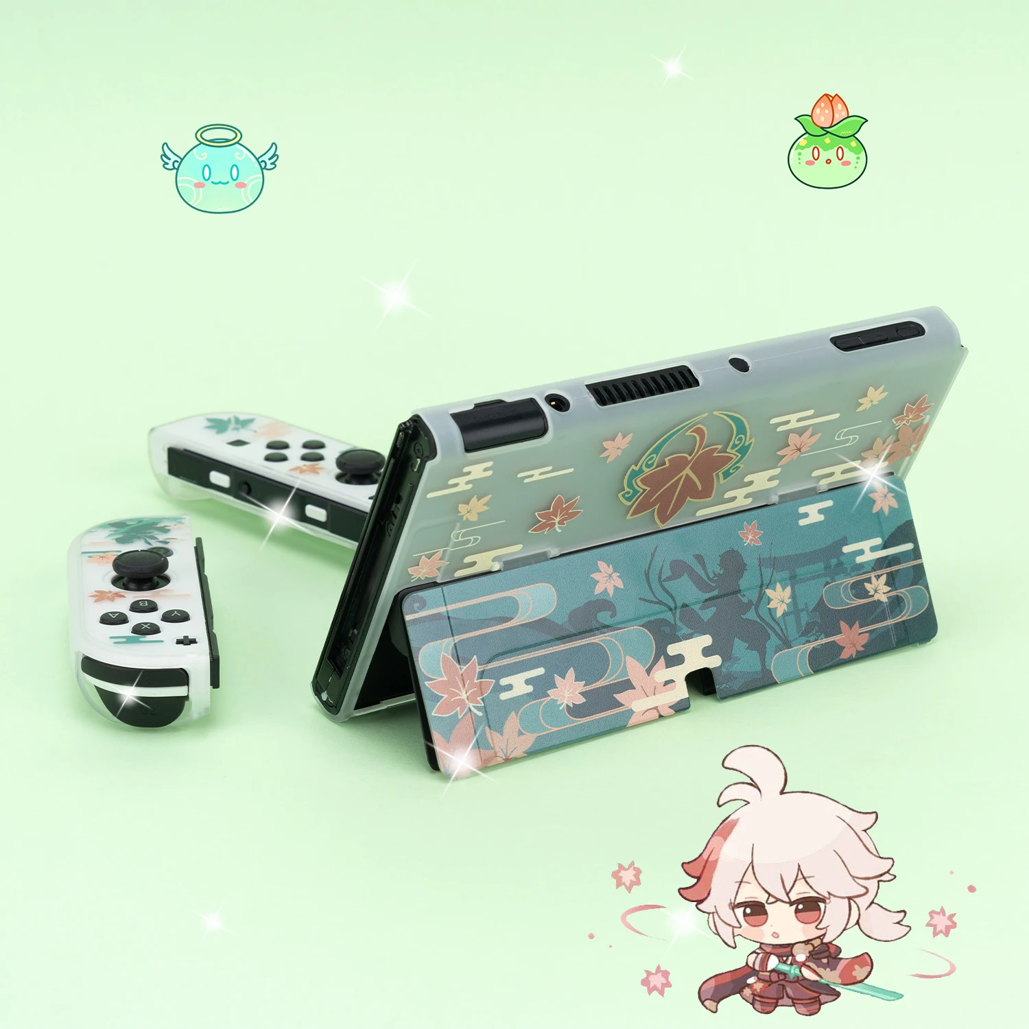 Funda Nintendo Switch Oled Cover Anime Dockable Bảo Vệ Cứng Cho Công Tắc Điều Khiển Joy-Con Bộ Điều Khiển