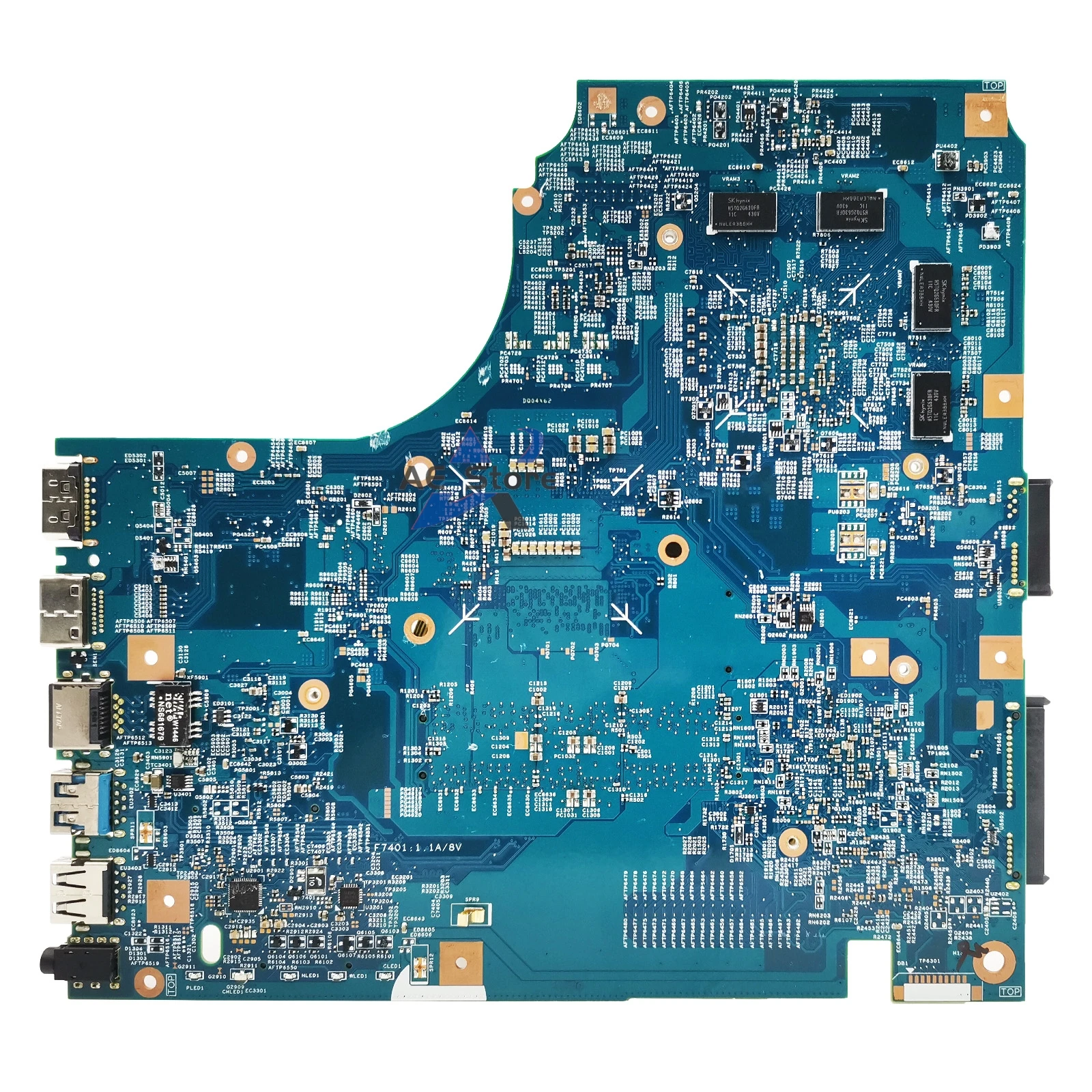 Imagem -05 - Placa-mãe do Portátil para Asus Mainboard X450j X450jb X450jf A450j Sv41jv X450jn i5 i7 Gt745m Gt850m Gt940m Lvds Edp