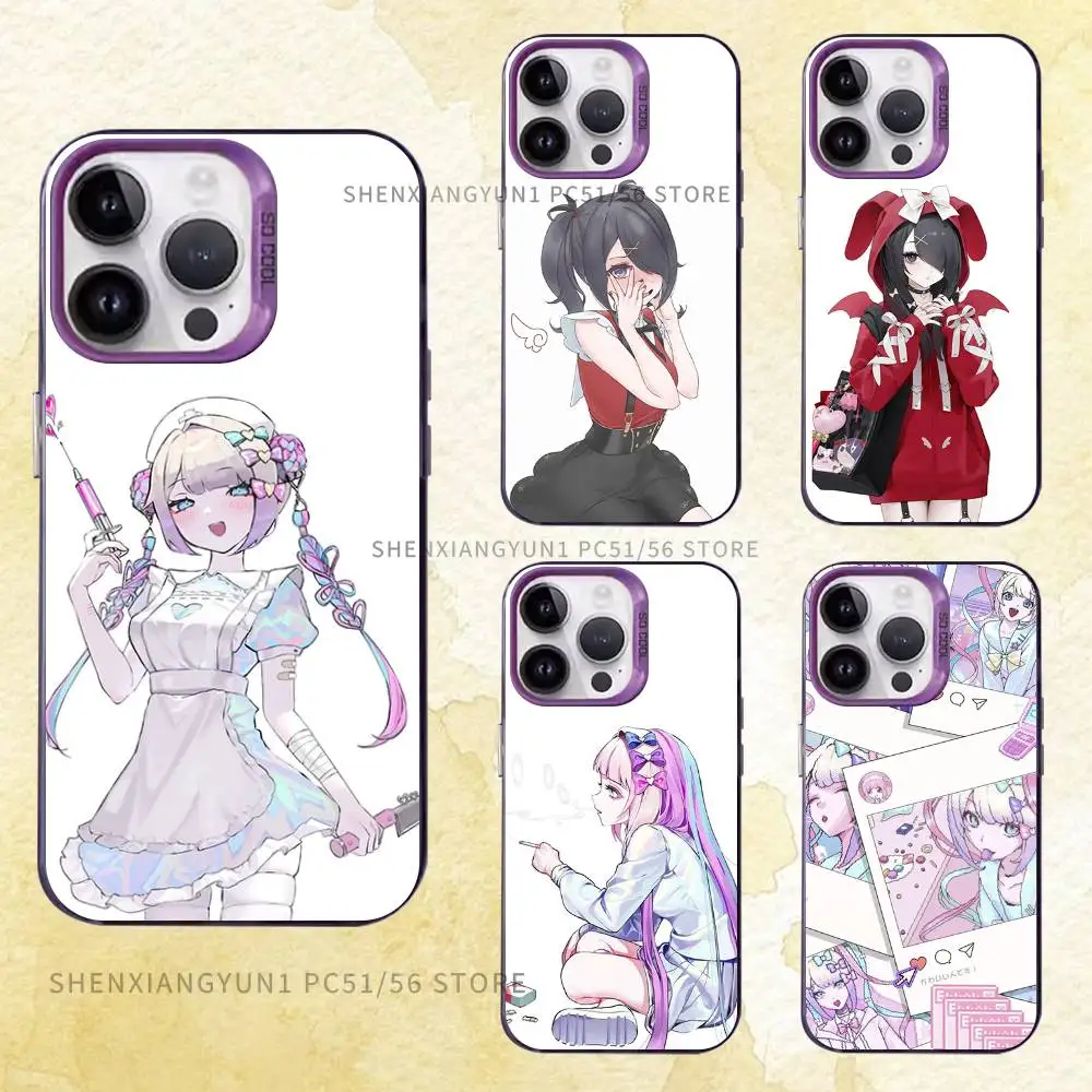 

Pixelation KAngel Ame-Chan Case for iPhone 11,12,13,14,15,16,17 Pro Max XS X XR mini SE 8,7 Air Plus Cover