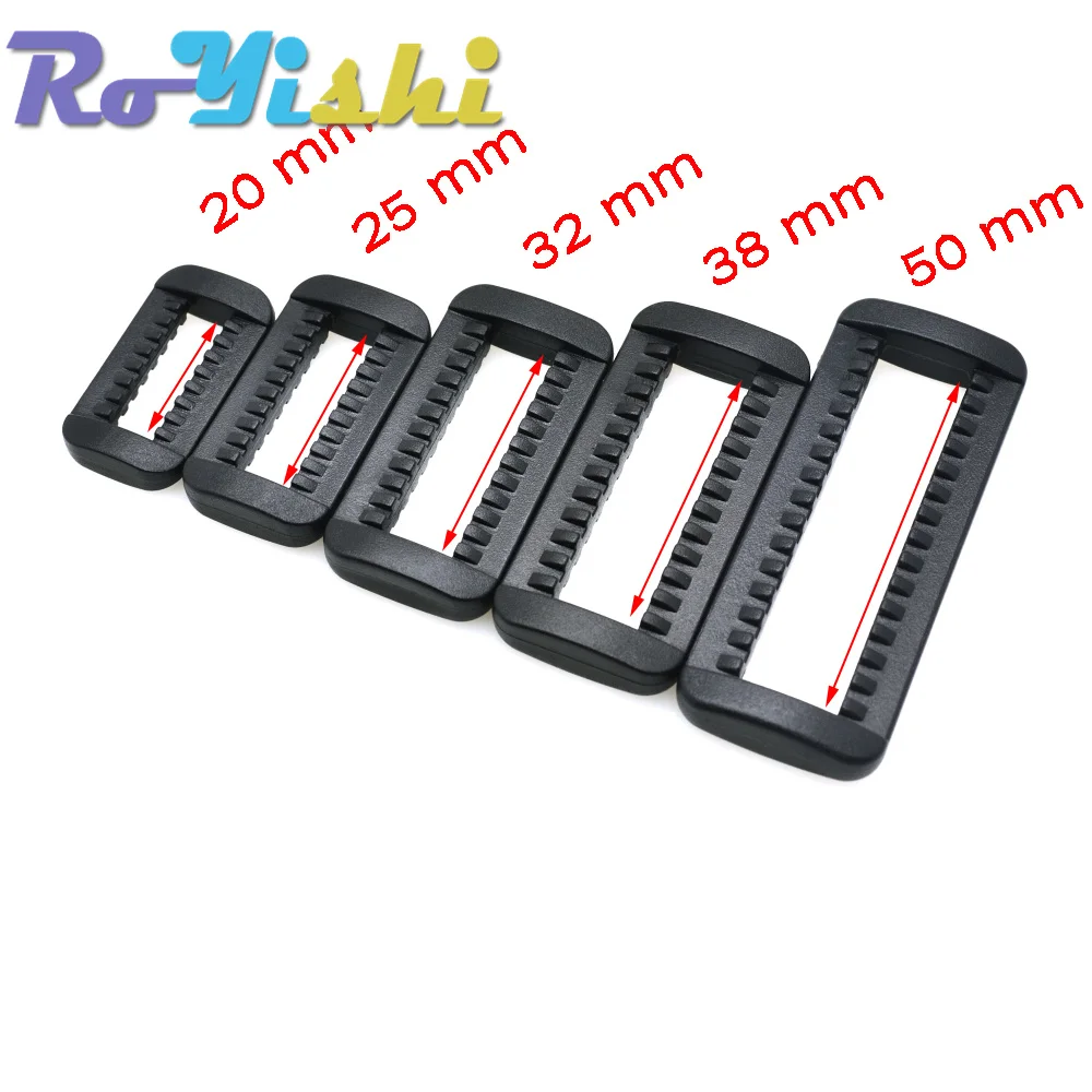 10 Pcs/Pack Loops Looploc Side Release Buckles Plastic Rectangle Rings Backpack Strap Bag Parts Accessories