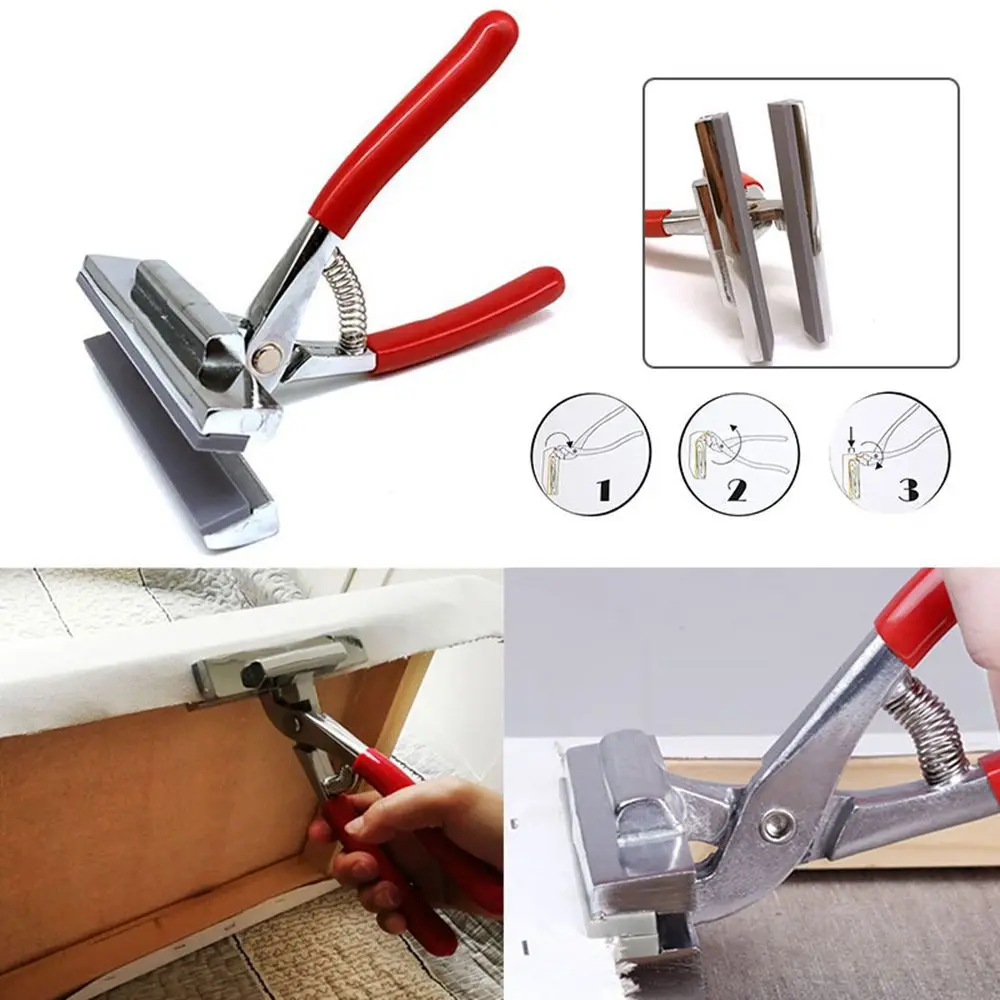 

12CM Width Alloy Red Handle Spring Sturdy Grip Canvas Pliers Oil Painting Pliers Picture Framing Stretcher Art Paint Tool