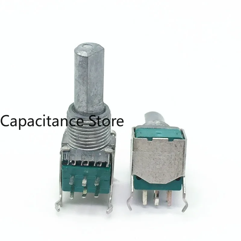 5PCS Type 09 Precision Volume Potentiometer Dual B50K Axis Length 20mm Half  with Bracket