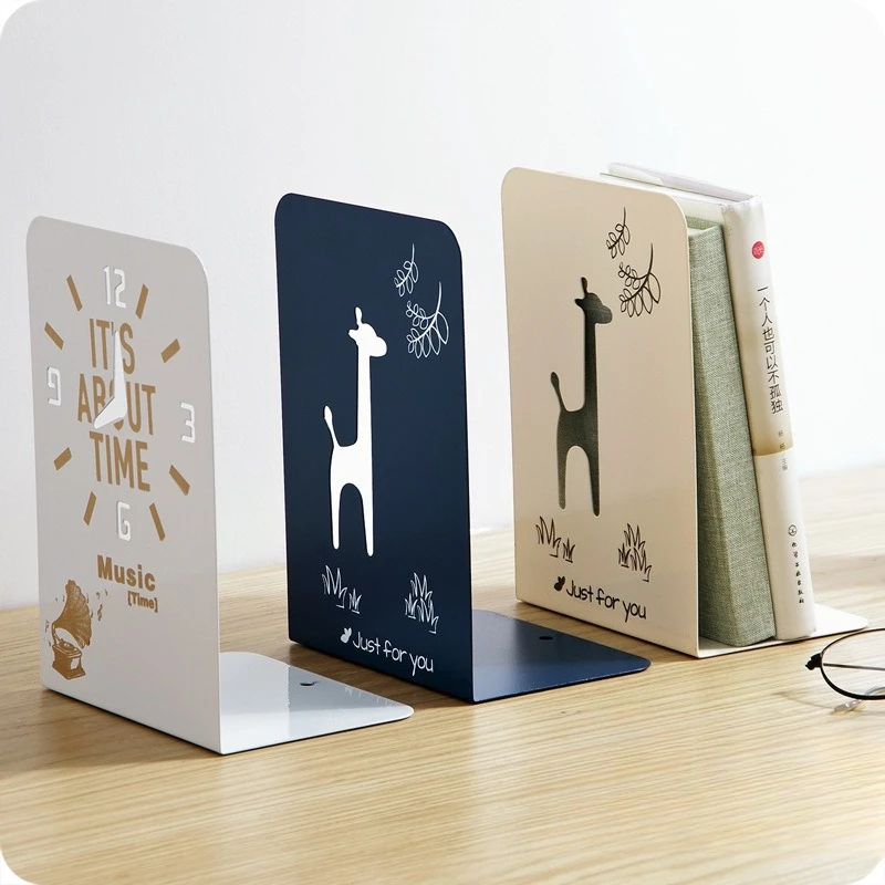 Student Fixed Book Shelf Baffle Book By Desk Partition Book Block Wrought Iron Book Stand Metal Desktop Book Stand