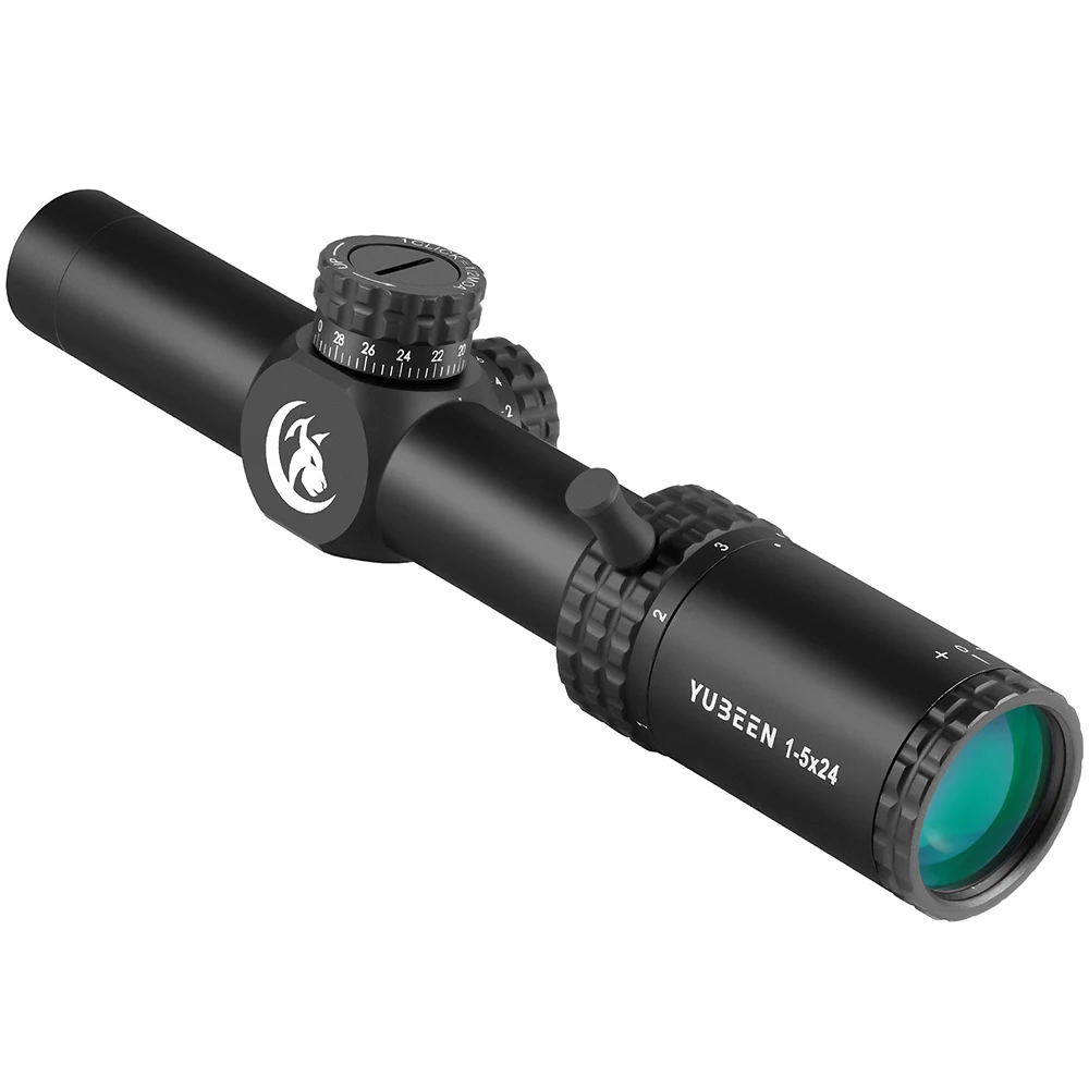 1-5x24 نطاق البندقية نطاق مدمج نطاقات الصيد البصر التكتيكي زاوية واسعة Riflescope