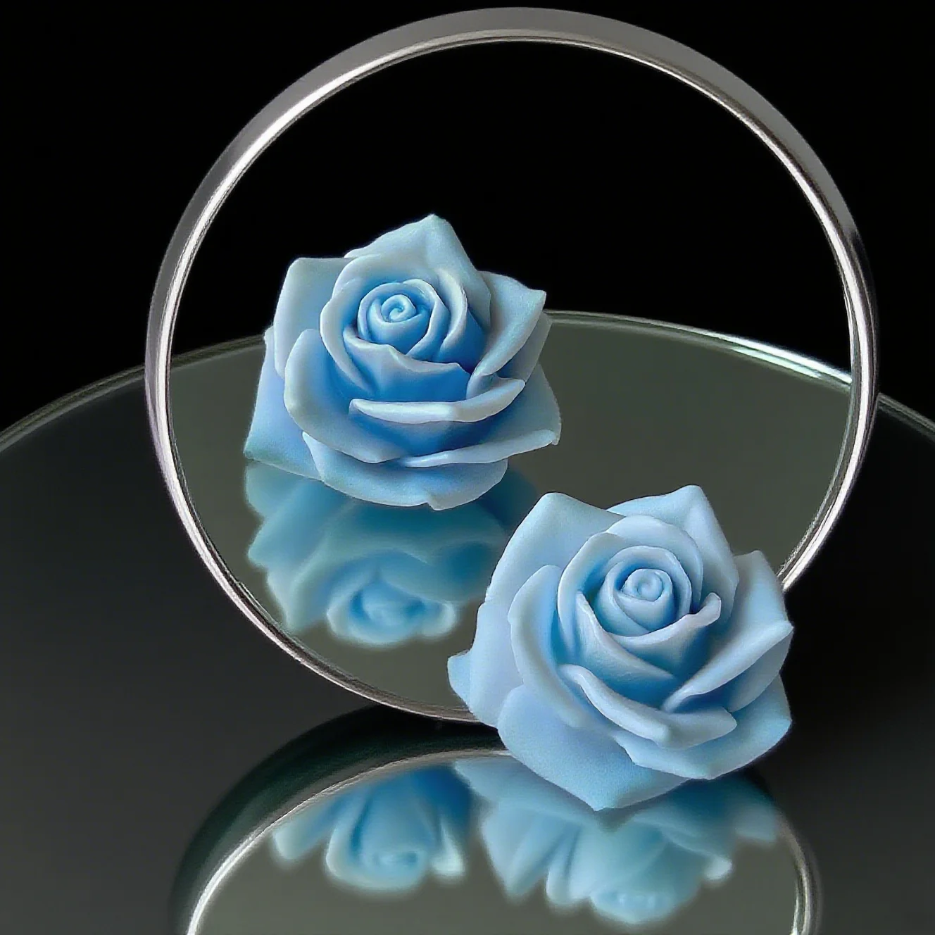 3D Rose Flower Sili…