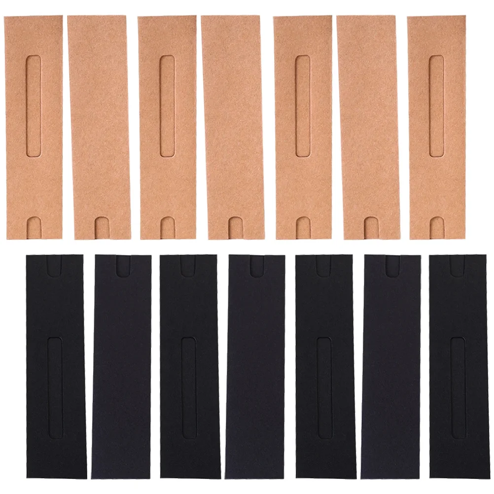 40 قطعة من أكياس القلم الورقية مادة كرافت سميكة مع تصميم نافذة حقيبة تخزين القلم تغليف الهدايا كم ملحقات المكتب