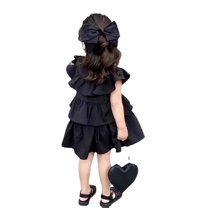 Girls Dress Summer Ruffled Princess Dress Birthday Party Kids Dresses Children Clothing Baby Girl Dress Flower Girl Dresses 2-7Y