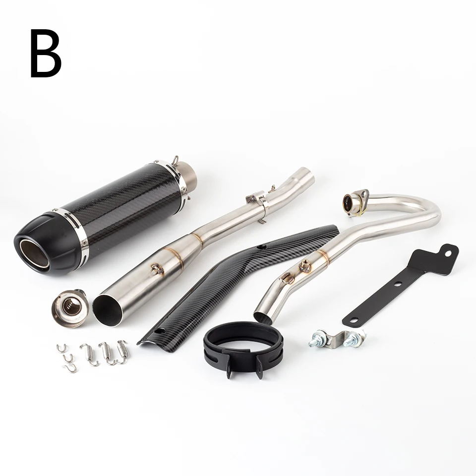 For Honda Cross Cub110 CC110 exhaust 2018 - 2023 Motorcycle Exhaust Escape full Systems Modify Cub110 Front  Pipe muffler - Image 5