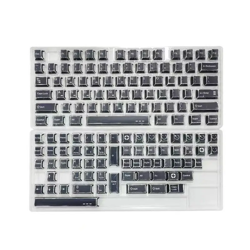 136 teclas pbt keycaps quadrinhos misturados cor clara tampa cereja altamente pintado à mão estilo simples teclado mecânico keycap