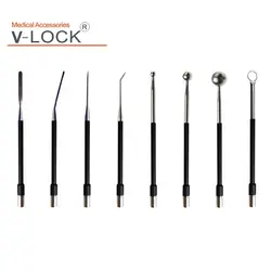 2023 V-lock Electrosurgical 80mm*4mm Blade Needle Tungsten Circle Electrode 10pcs Packing