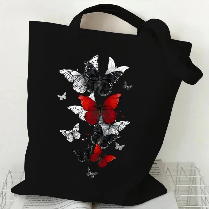 

London-Inspired Canvas Tote Shoulder Bag Large Capacity Durable Eco-friendly Reusable Women Travel Shopping Casual Outdoor bags