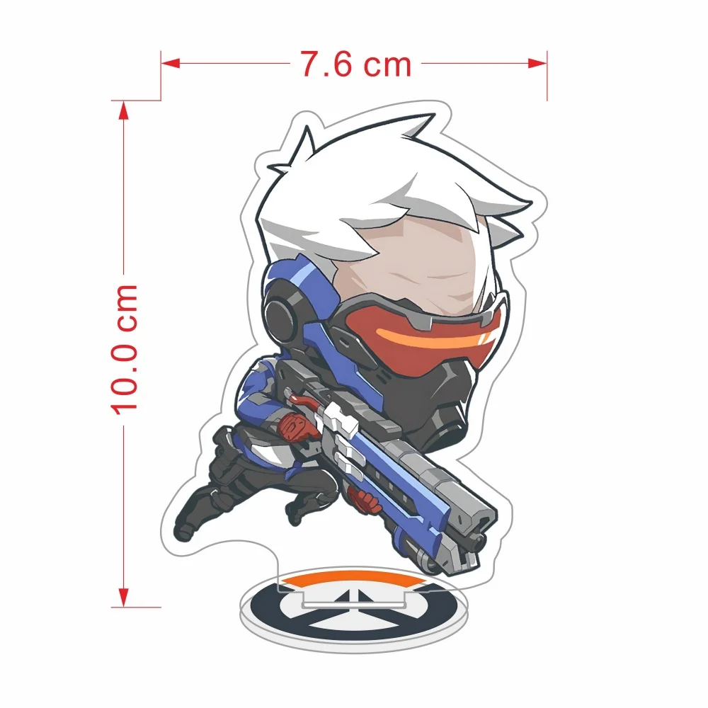 Game Overwatch 2 Acrylic Stand keyring Anime Toy Cosplay Character Roles Desktop OrnamentAccessories Good Collection Gifts 10cm view 3