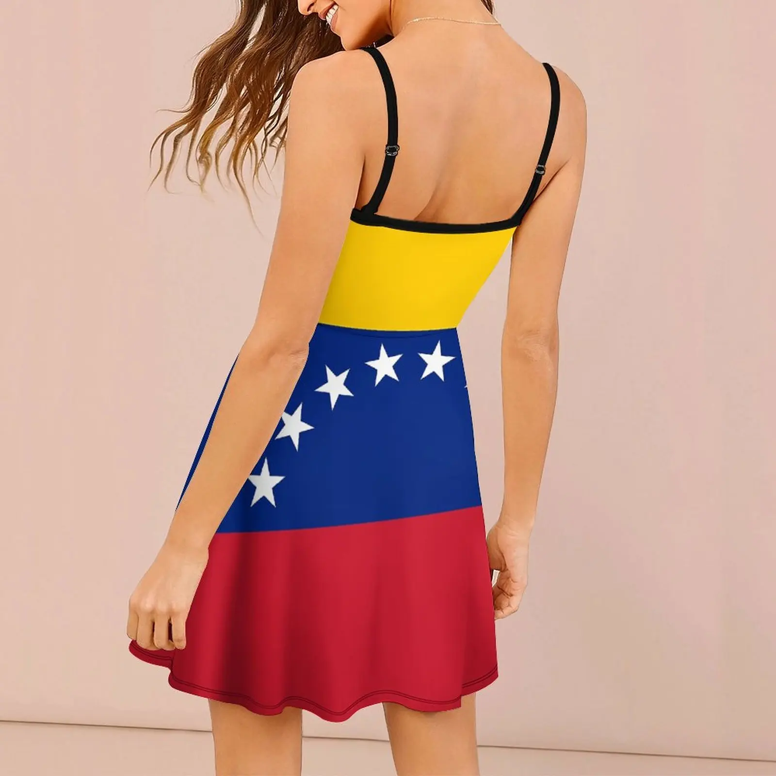 Flag of Venezuela Bandera Venezolana Venezuela Funny Graphic Exotic  Woman's Gown Women's Sling Dress Sarcastic Cocktails Dresse